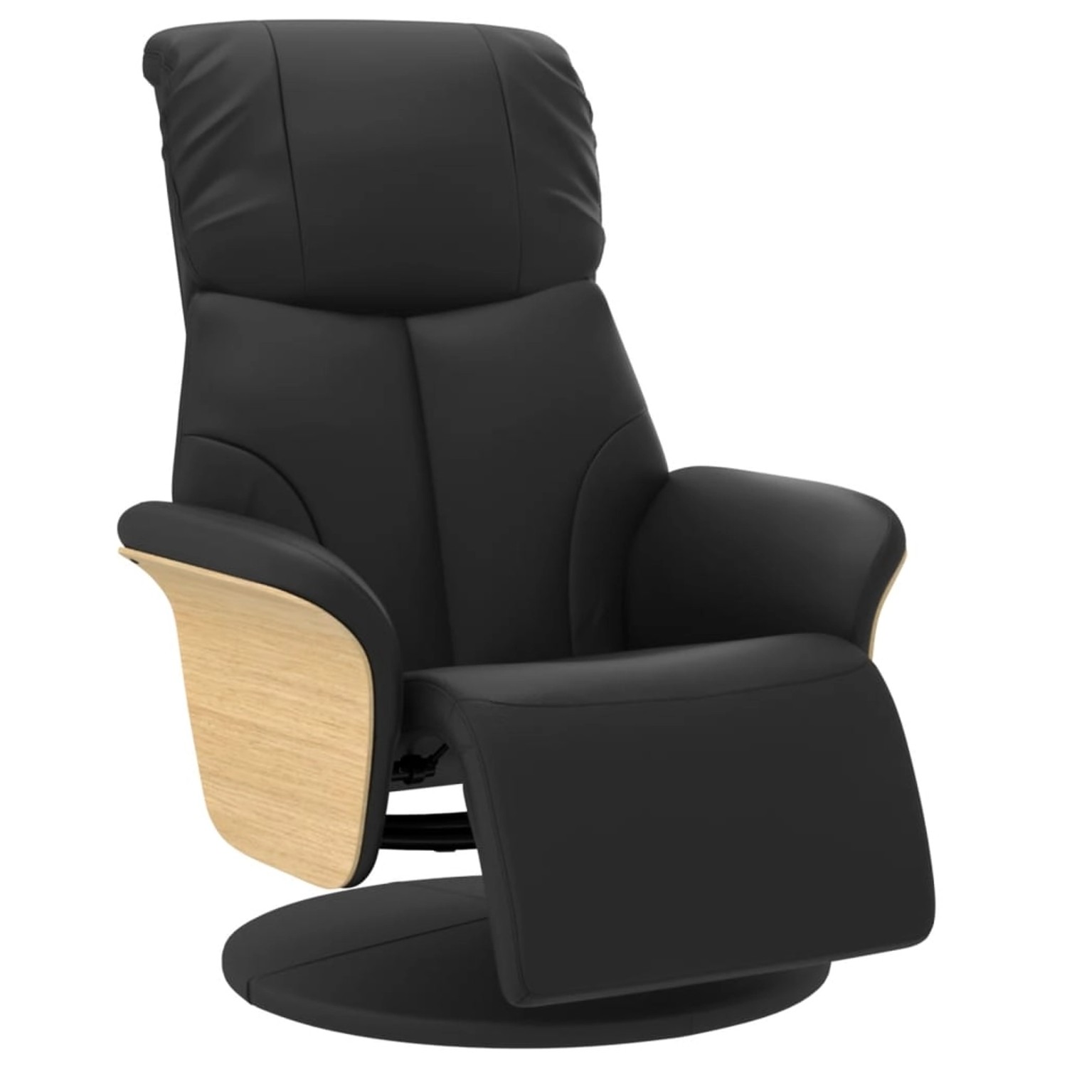 vidaXL Relaxsessel mit Fußteil Schwarz Kunstleder 356629 günstig online kaufen