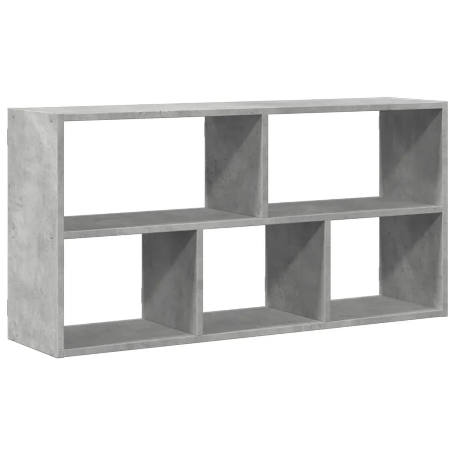 vidaXL Wandregal Betongrau 100x25x50 cm Holzwerkstoff 853275
