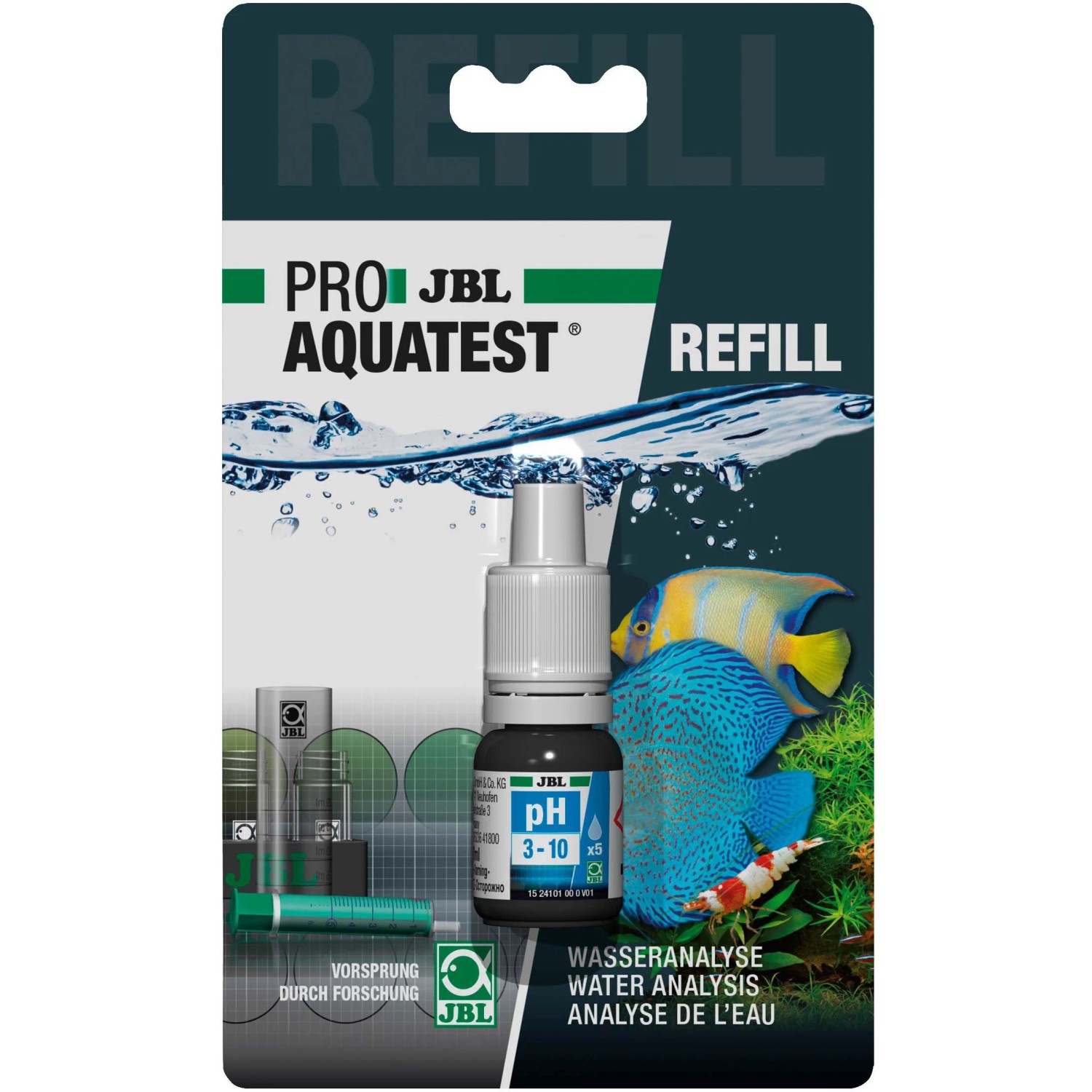 JBL ProAquaTest pH 3.0-10.0 Refill für Aquarium-Wassertest, zur pH-Wert Bestimmung.