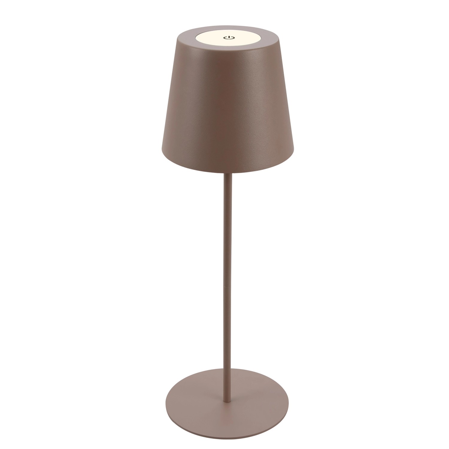 Brilo Akku Tischleuchte Kiki Touch Dimmbar 12 x 36 cm Umbrasand günstig online kaufen