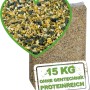 MeineHennen Müsli Vital 15kg: Premium Hühnerfutter/Geflügelfutter für Hennen, Enten, Gänse, Puten und Masthühner.