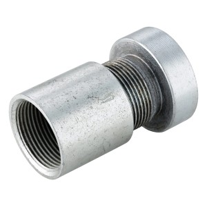 Schlagkopf mit Muffe, 41,9 mm, verzinkter Stahl für Rammfilter und Verlängerungsrohre.