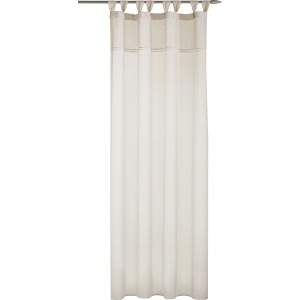 Creme Schlaufenschal Christian, 245x135 cm, von Neusser Collection. Fenstervorhang mit Schlaufenaufhängung.