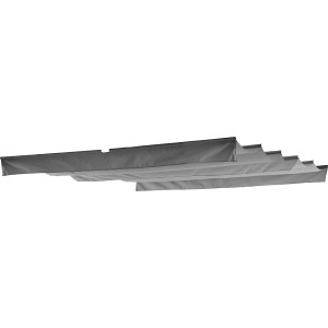 Graues Ersatzdach aus Polyester für Pavillon Texhoma. Sonnenschutz Zubehör.