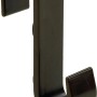 Brauner Hettich Türhängehaken aus Kunststoff, 70 mm hoch, für einfache Montage.