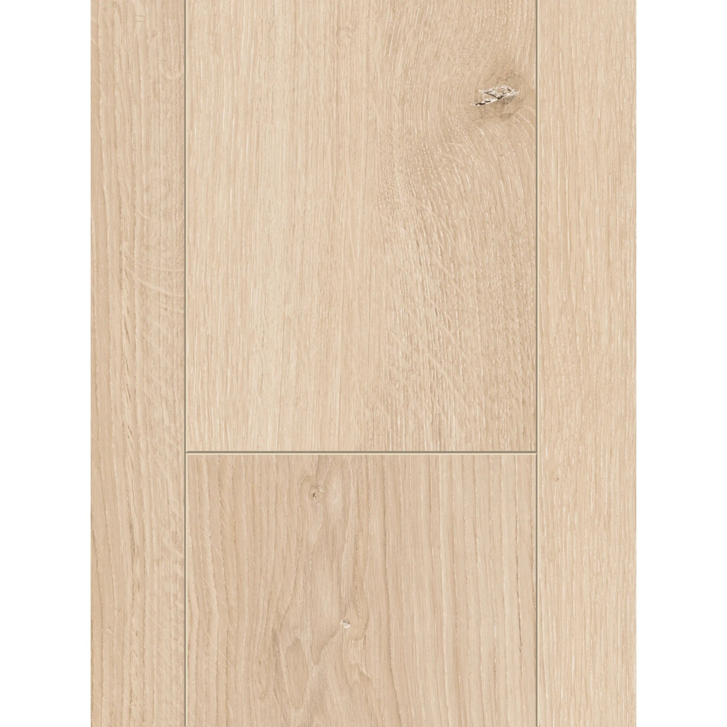 Detailaufnahme: Parador Classic 1050 Laminat, 8 mm, wasserfest, helle Holzoptik.