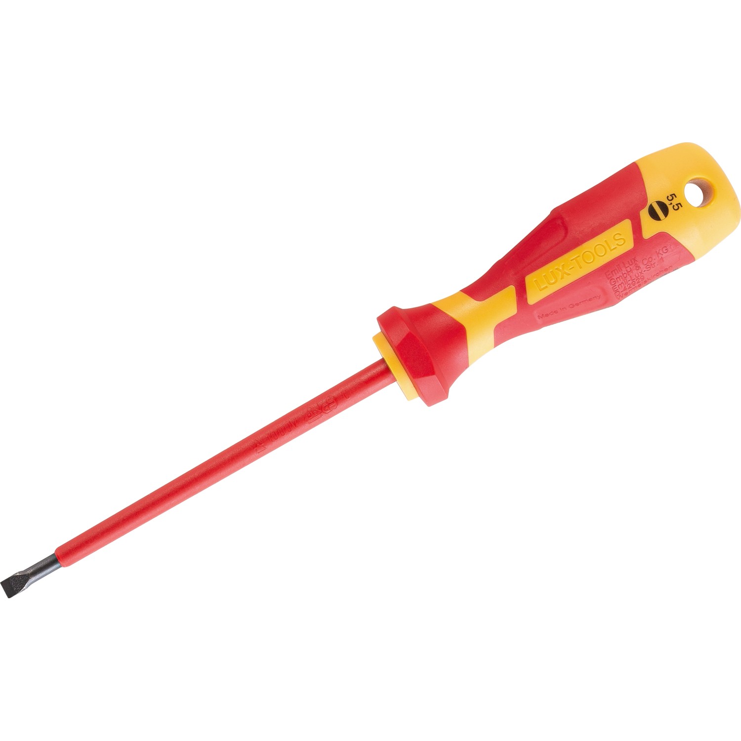 LUX VDE-Schraubendreher Professional SL 5,5 mm x 125 mm