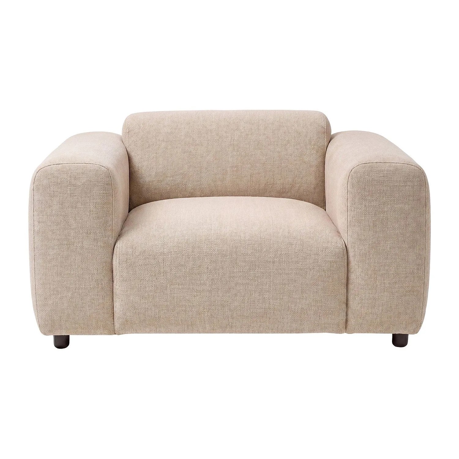 Vente-unique Sessel Mit Gerader Rückenlehne Pogni Beige 130 cm