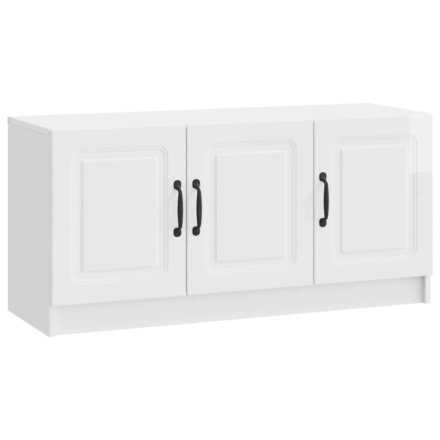 vidaXL TV-Schränk Hochglanz Weiß 99 x 34,5 x 47 cm Holzwerkstoff 895869