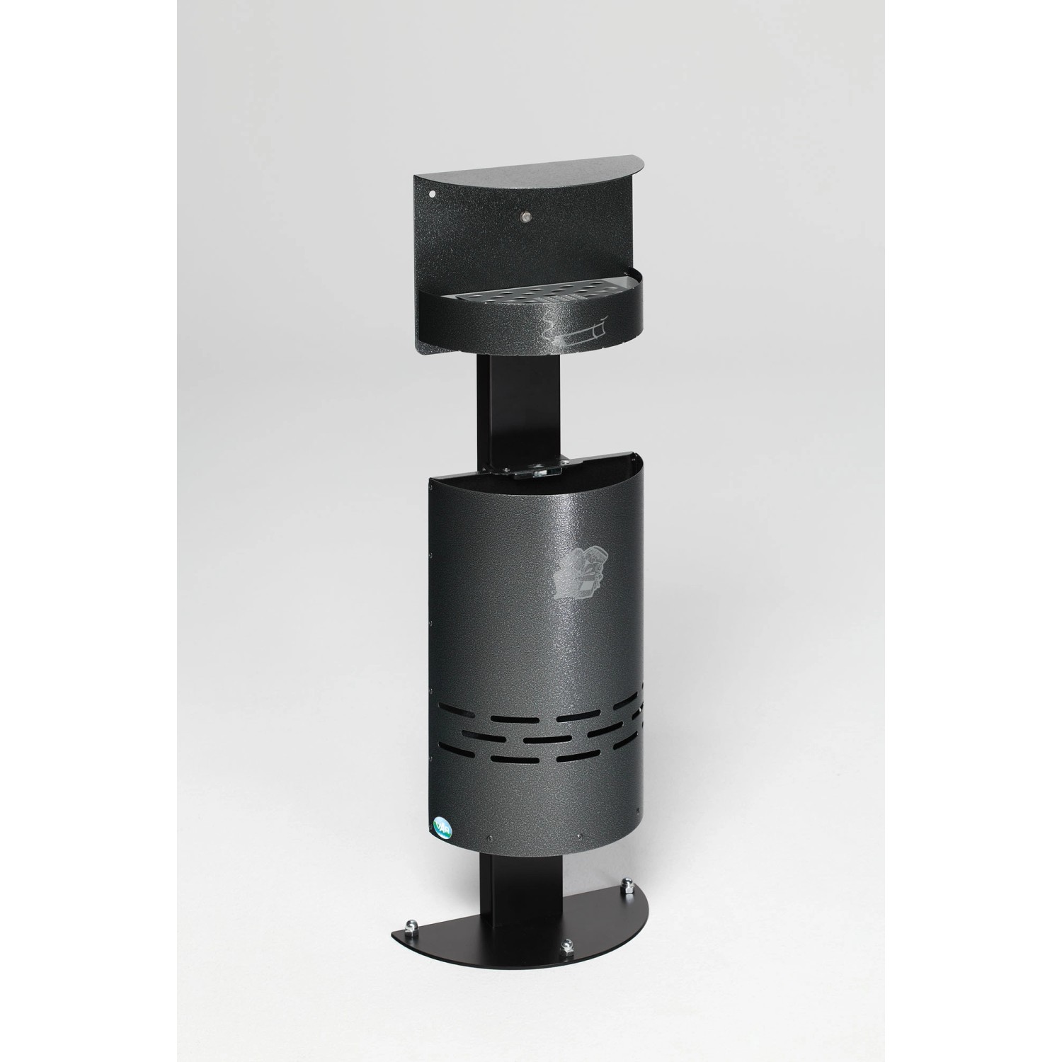 PROREGAL Kombiascher Mit Schutzdach Verschließbar 13 Liter HxBxT 99 x 34 x günstig online kaufen