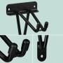 Relaxdays Doppelhaken 2er Set Eisen Schwarz 17,5 cm x 12 cm x 15,5 cm 420 g_5