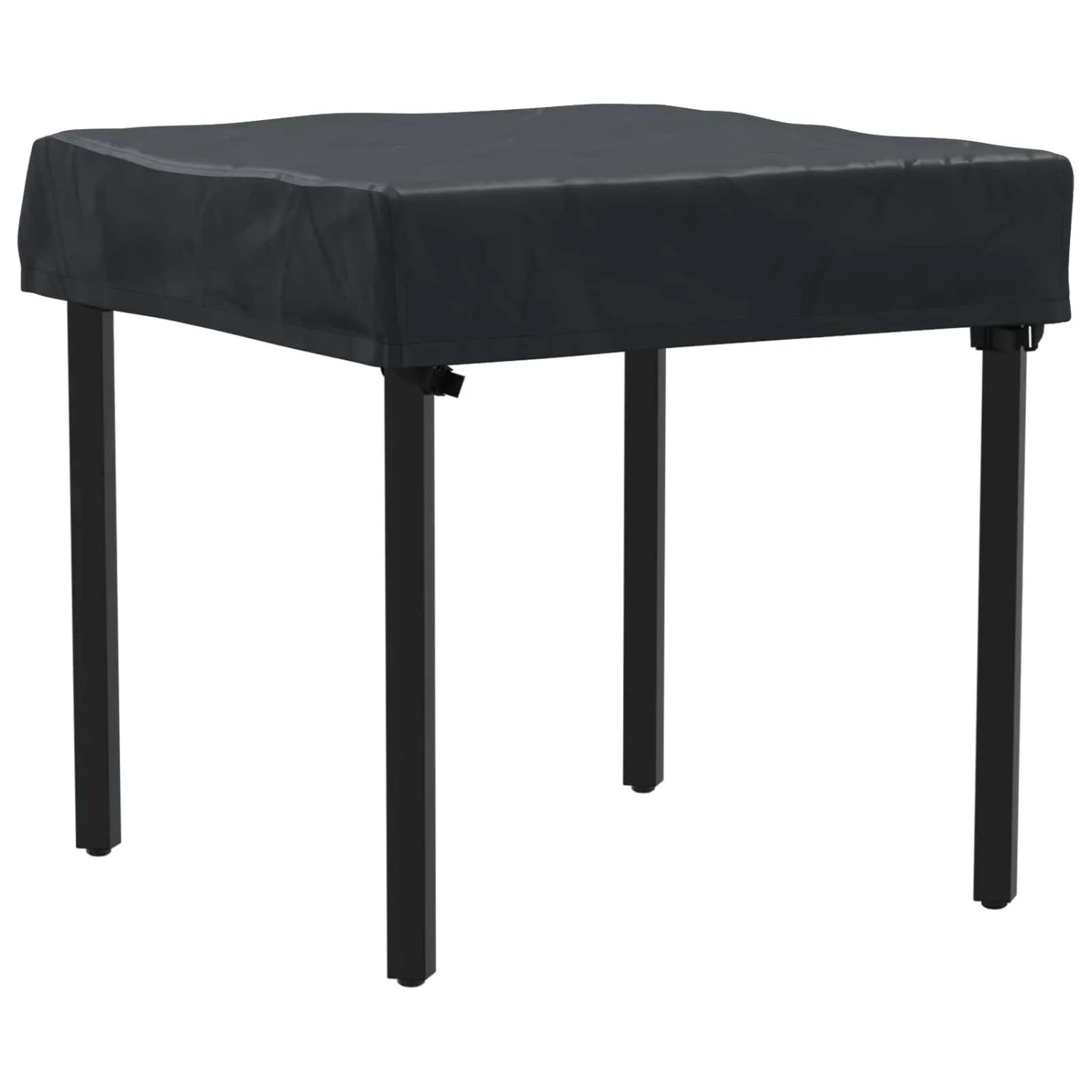 vidaXL Tischdecken Uni Schwarz 72 x 72 x 15 cm Stoff 4106076_3