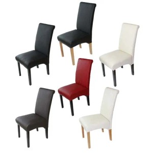 MCW Esszimmerstuhl Crotone 2er-Set in verschiedenen Farben, Polsterstuhl mit dunklen Beinen.