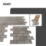 Dalsys Selbstklebende Fliesen 0,87m² 11 Stück Steinoptik Natur Grau_3