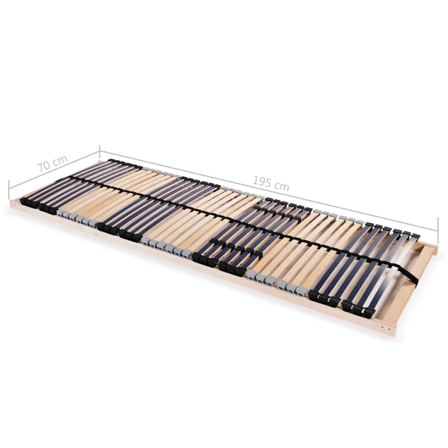 Lattenrost 70x200 cm mit 42 Latten und 7 Zonen für Betten.