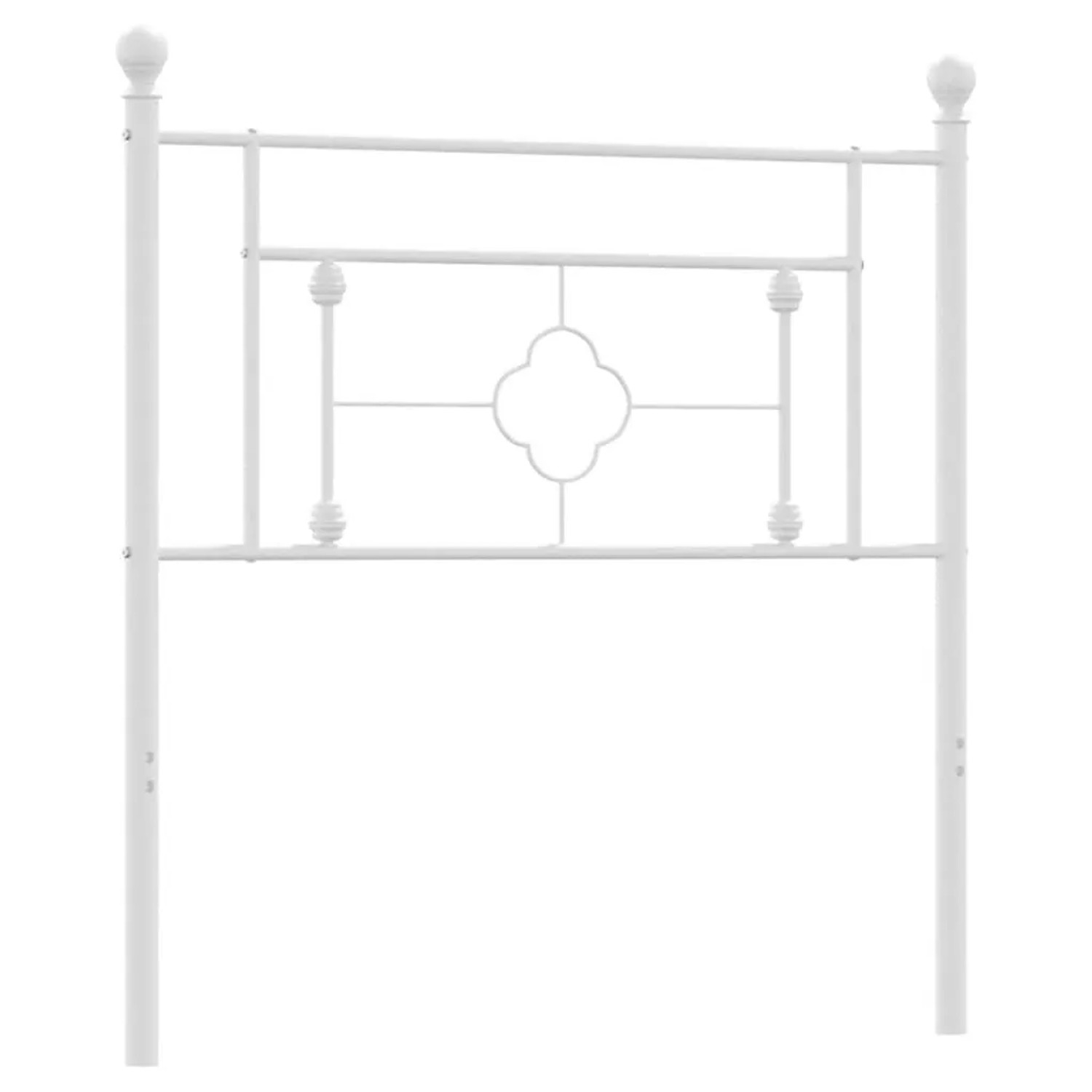 vidaXL Ersatz-Kopfteil Metall Weiß 100 cm 374417