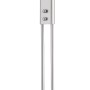 Moderner LED-Deckenfluter Helia in Stahl gebürstet mit Leseleuchte, Höhe 187,5 cm.