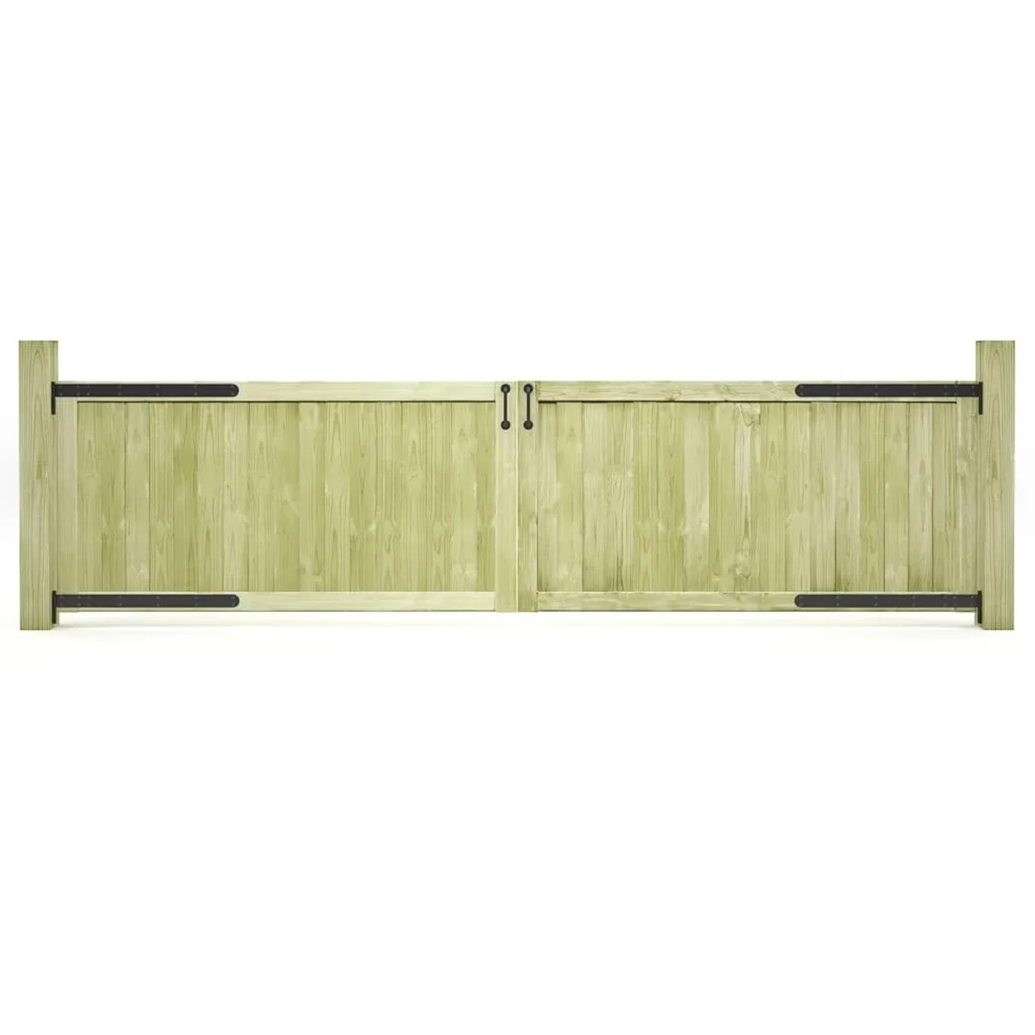 vidaXL Gartentore 2 Stk Kiefernholz Imprägniert 300x75 cm 45338