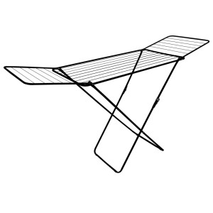 Wäscheständer Kolibri, 183x93x55cm, pulverbeschichteter Stahl, mit Kindersicherung und Bodenschutzkappen.