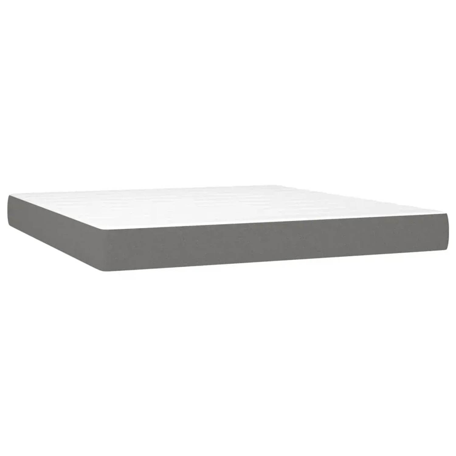 Boxspringbett Matratze, dunkelgrau/weiß, 180x200 cm. Bequemes Bett für erholsamen Schlaf.