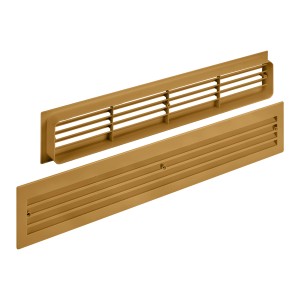 SOTECH 1 Paar Lüftungsgitter BRISE für Türen Schlitzlochung Limba