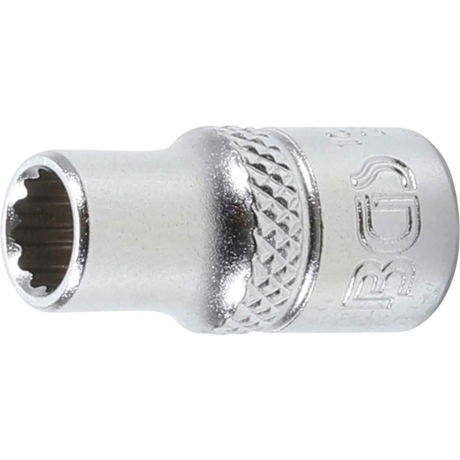 BGS Steckschlüssel Einsatz Zwölfkant Antrieb Innenvierkant 6 3 Mm  1 4 Zoll  SW 6 Mm 10776