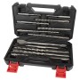 Einhell 12-teiliges SDS-Plus Bohr-Meissel-Set im Koffer für Bohrhämmer.