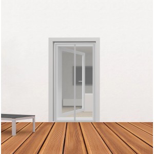 Easy Life Insektenschutz Magnet-Türvorhang Premium 100 cm x 220 cm Weiß