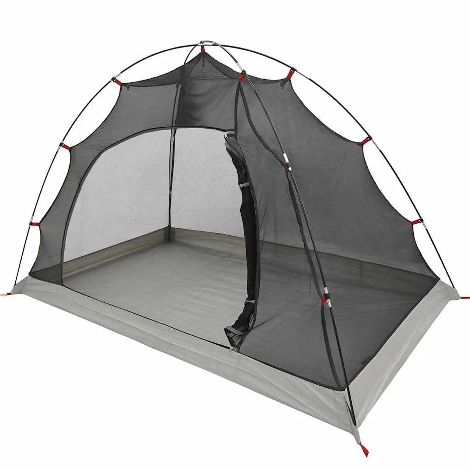vidaXL Zelt mit Dach Sonstiges Grau und Schwarz 236 x 150 x 136 cm 42001019