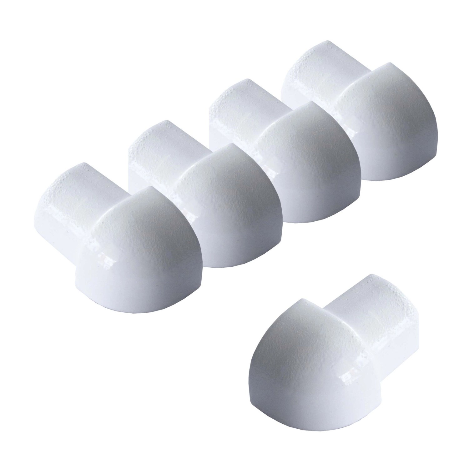Dalsys Außeneck Fliesenschiene Viertelkreis 5x 10mm Aluminium Weiß günstig online kaufen