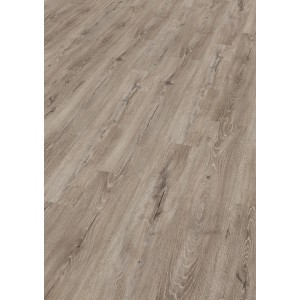 Egger Hybridboden Aquadura Panora Eiche Grau, Vinylboden mit Holzoptik und leichter Maserung.