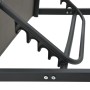 Detailansicht: Verstellbare Rückenlehne der furnicato Sonnenliege aus Aluminium und Textilene.