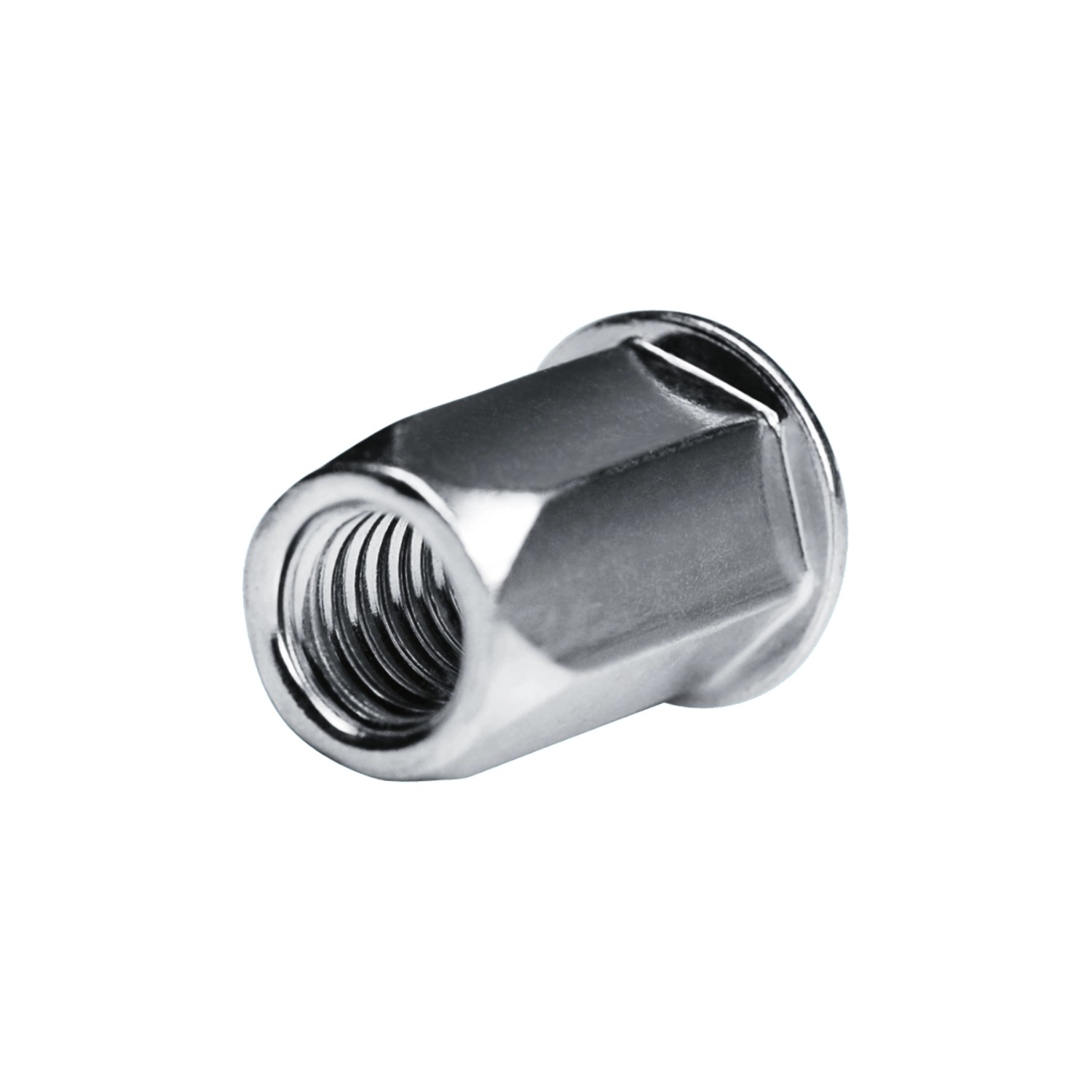 GOEBEL 250 Blindmuttern M4 Stahl Verzinkt 6,0 x 11,5 mm Flachkopf Schaftende Offen Muttern Setzmutter Go-Nut