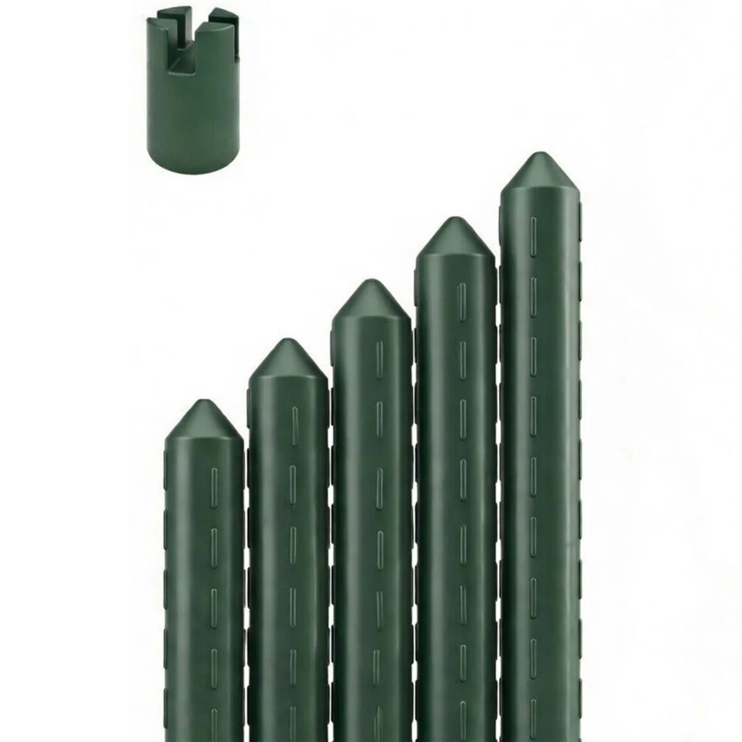 TTL GARDEN Rankstäbe 150 cm x 16 mm 5er Set Pflanzenstützen mit Stahlkern Rankhilfe Garten & Hochbeet