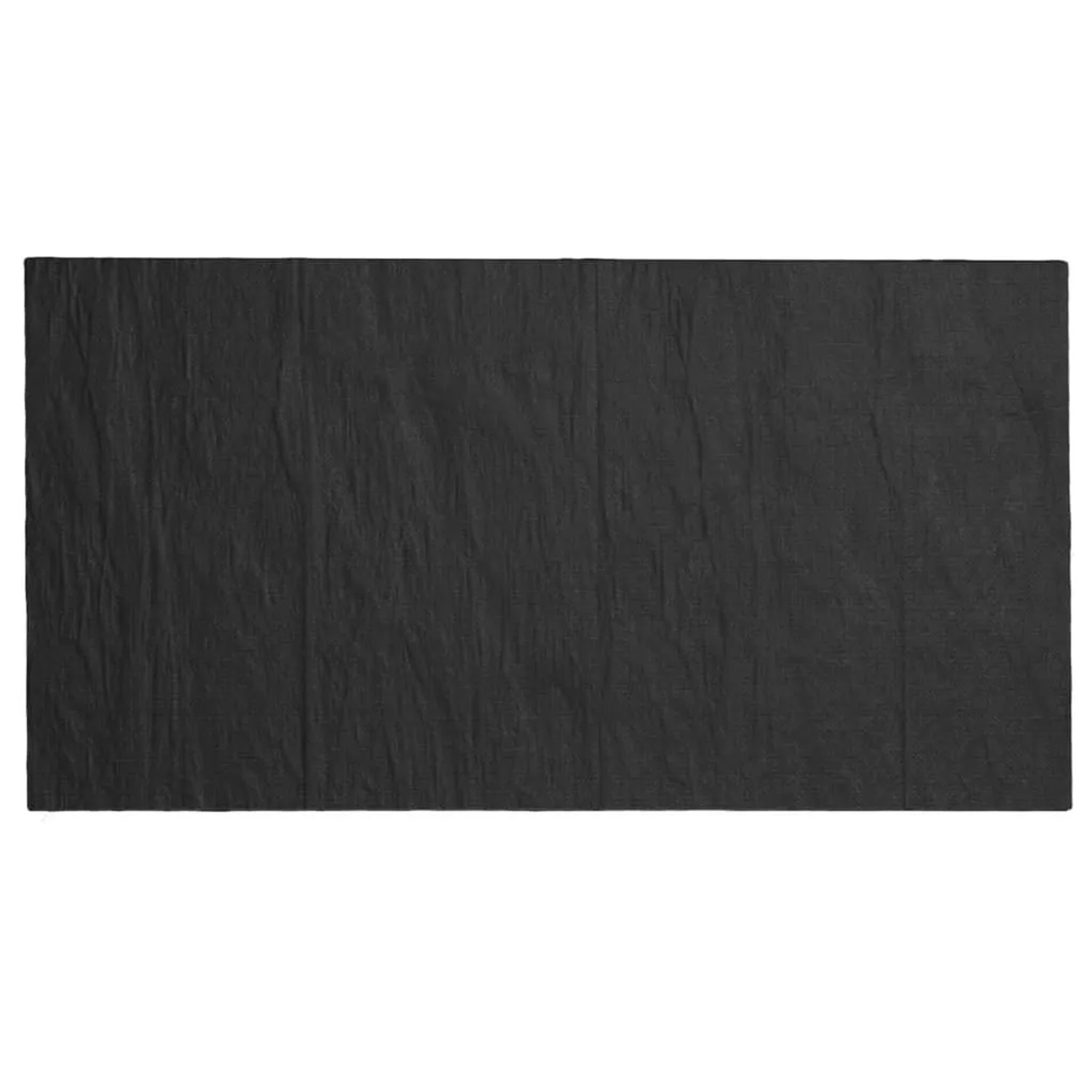 Schwarze rechteckige PE Gartenbank-Abdeckung. Schutzhülle für Gartenmöbel, 130x70 cm.