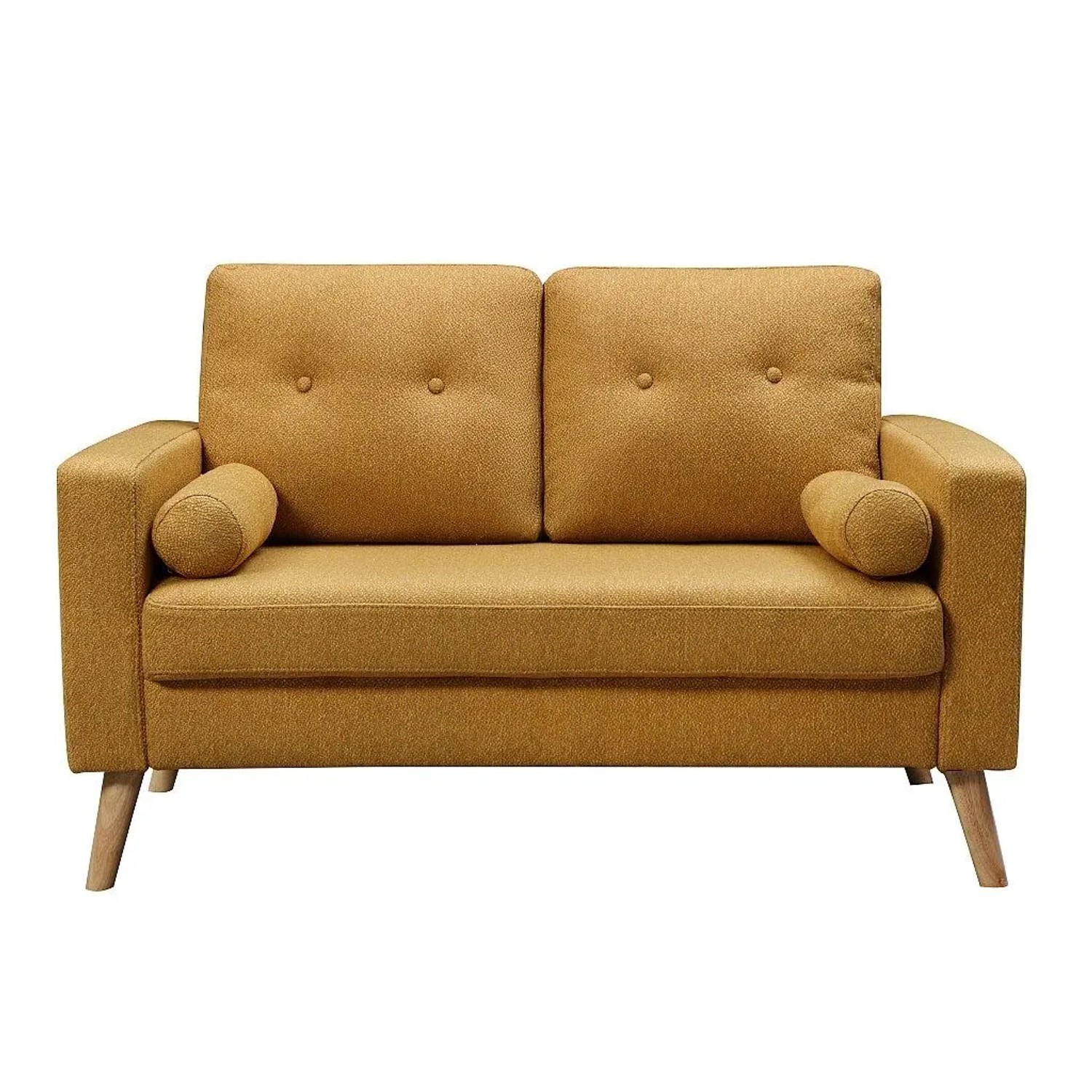 Vente-unique Sofa Ohne Schlafmöglichkeit Tatum Gelb 130 cm
