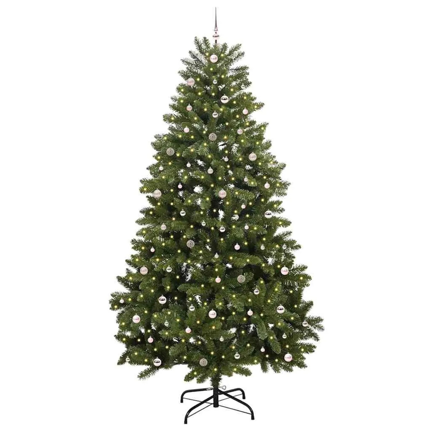 vidaXL Künstlicher Weihnachtsbaum Grün 300 cm PVC und Metall 3395723