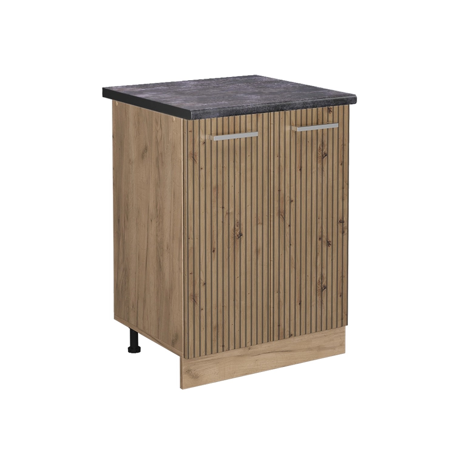 Vicco Küchenunterschrank R-Line Artisan-Eiche/Goldkraft Eiche 60 cm AP Anthrazit