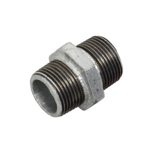 Verzinkter Doppelnippel AG 33,3 mm (R 1) für Pumpen & Hauswasserwerke.