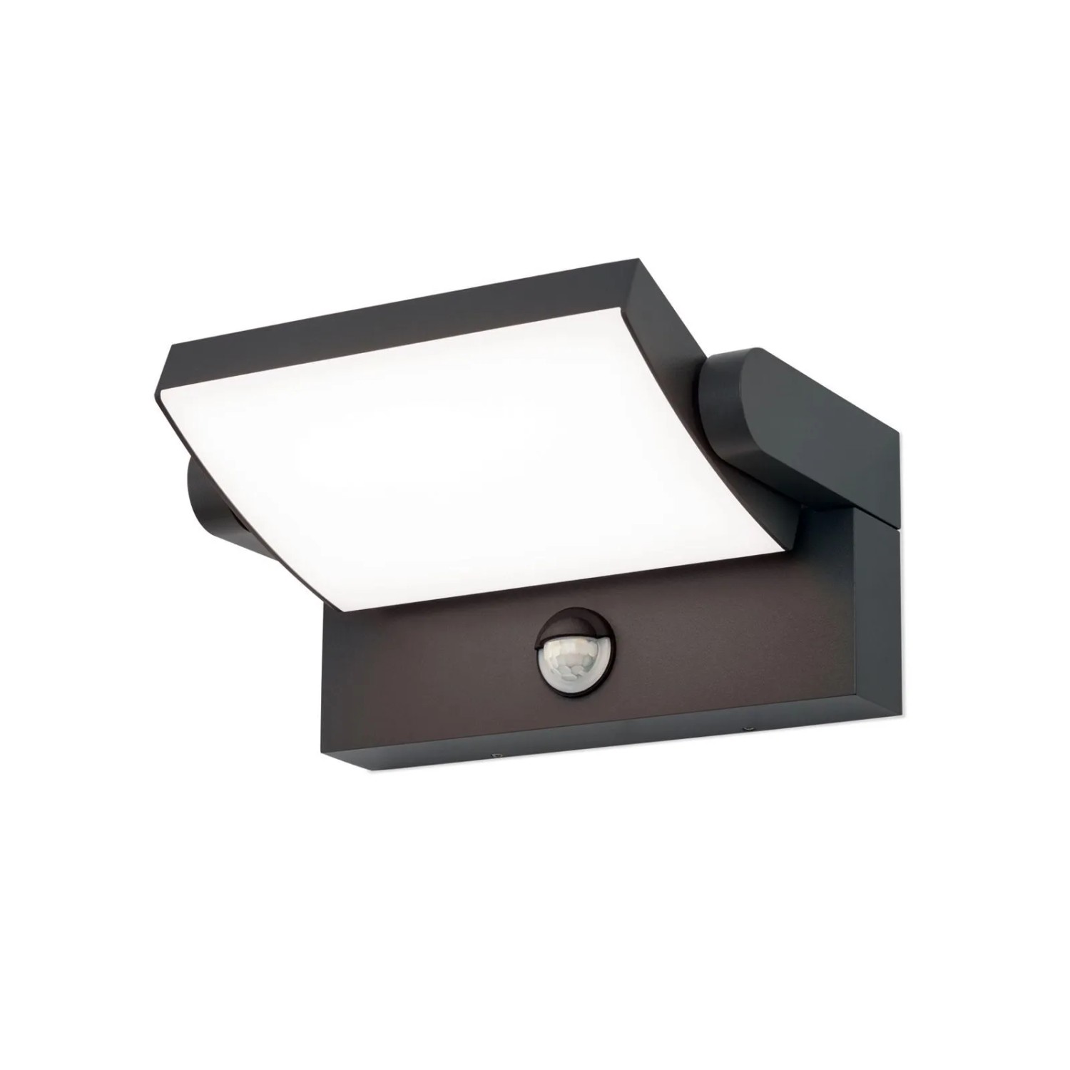 Orion Leuchten LED Außen Wandleuchte mit Sensor 2700K 1800lm 21W Anthrazit
