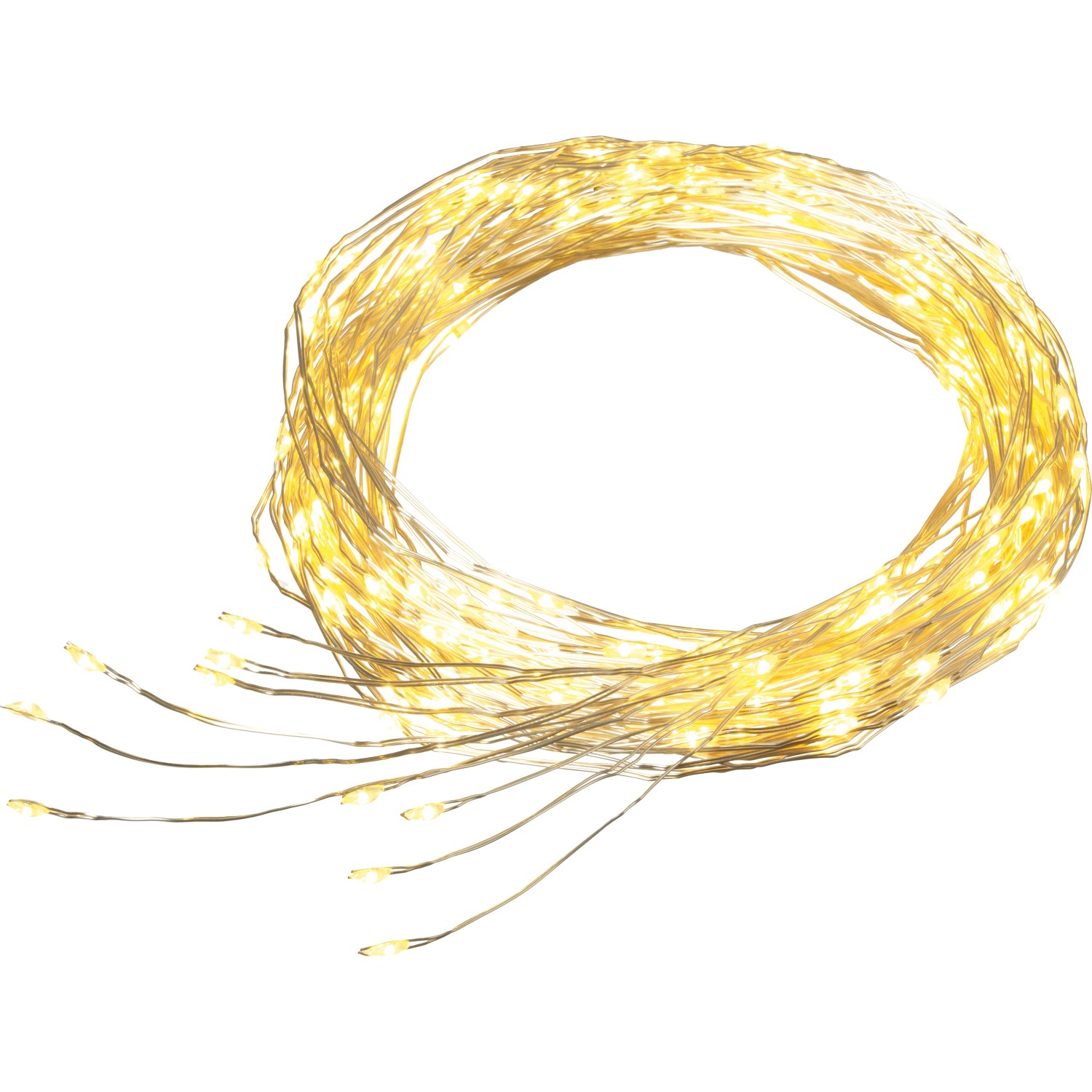 LED Lichterkette Silberdraht 200 LEDs Warmweiß Transparentes Kabel 6,9 m kaufen bei OBI