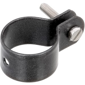 Strebenschelle Anthrazit-Metallic, Ø 34 mm, zur Zaunstreben-Befestigung am Zaunpfosten.