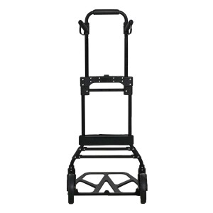 Zusammengeklappte PROREGAL Profi-Sackkarre ELEPHANT, Aluminium, 150kg Traglast, für Werkstatt & Transport.