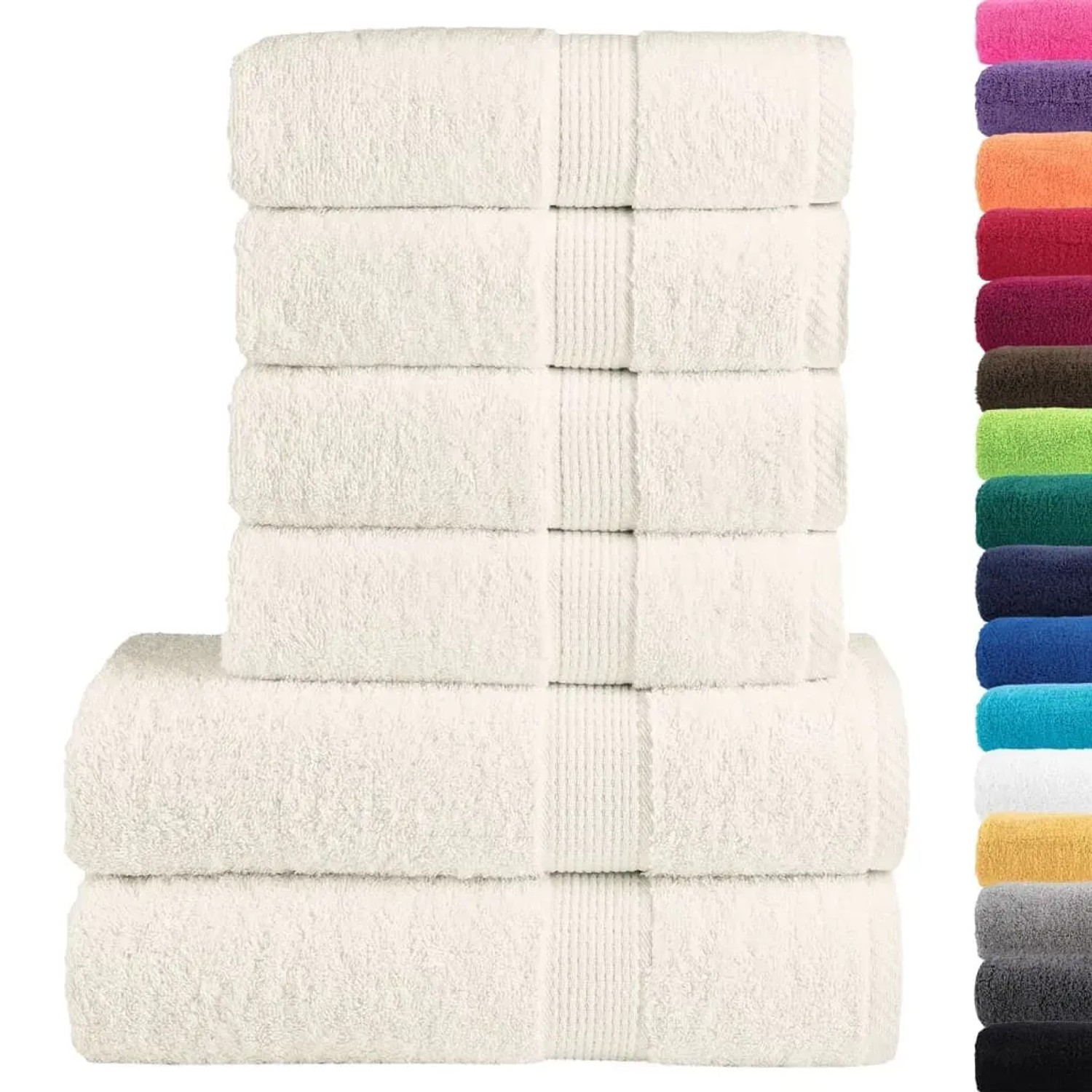 CLOROX Küchenhandtuch-Set – 4 Stück, 100 % Baumwolle, Saugfähig & Schnell Trocknend – Grau, 38,1x63,5 Cm