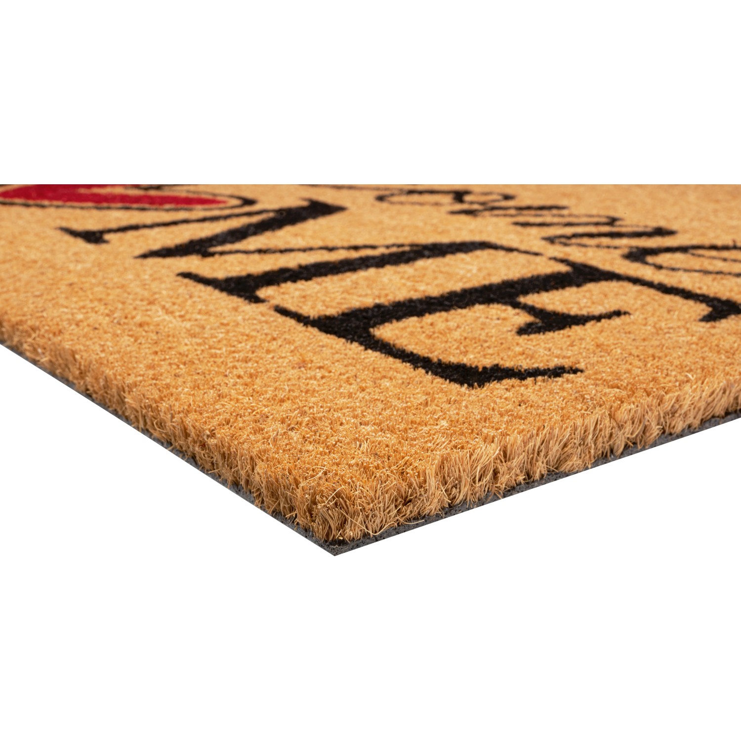 CSN Kokos-Fußmatte 'Grüne Blätter' – 40x60 Cm, 15 Mm Hoch, 80% Kokos, 20% Vinyl, Für Innenbereiche