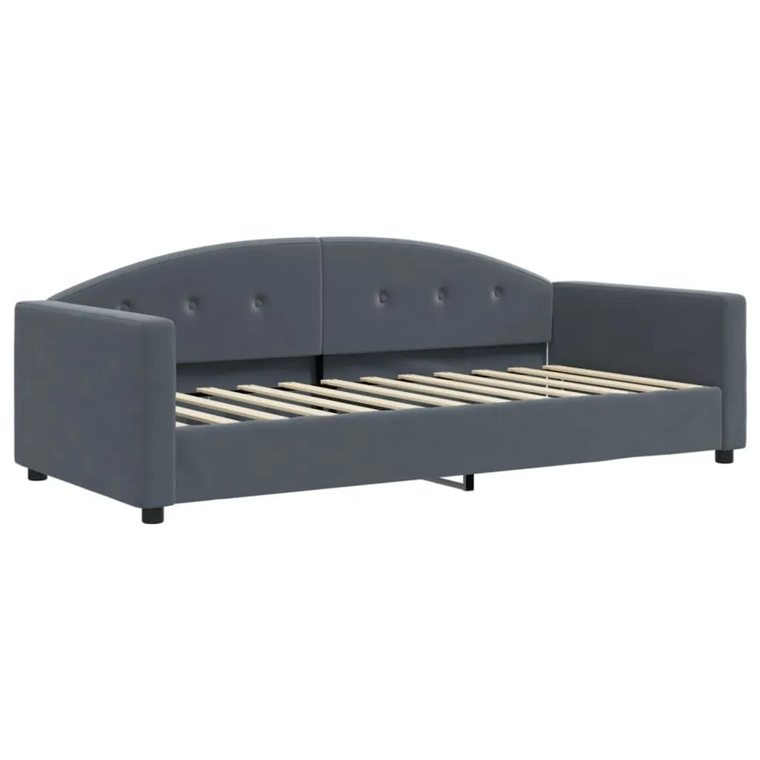 vidaXL Tagesbett Dunkelgrau 90x200 cm Samt 354137