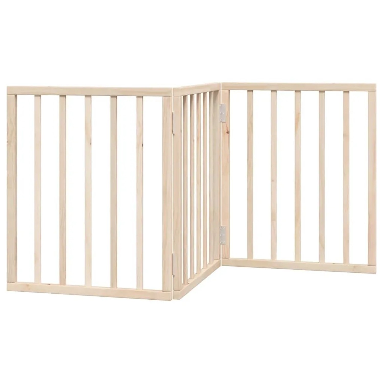 vidaXL Hundegitter Faltbar 3 Paneele 150 cm Pappelholz 352172