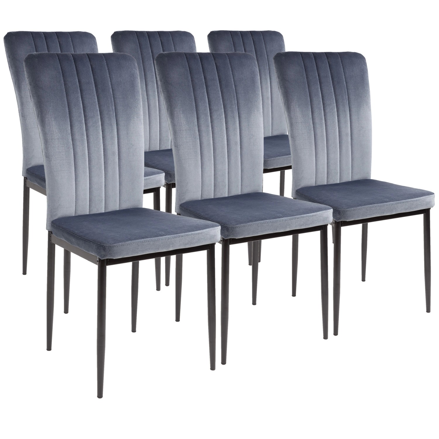 Albatros Esszimmerstühle MODENA 6er Set Grau günstig online kaufen