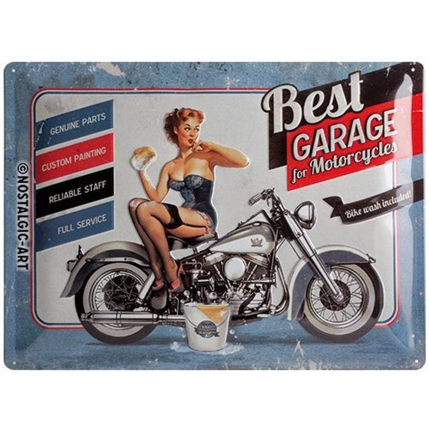 Nostalgic-Art Blechschild 30 x 40 cm - Best Garage - Best Garage Blue günstig online kaufen