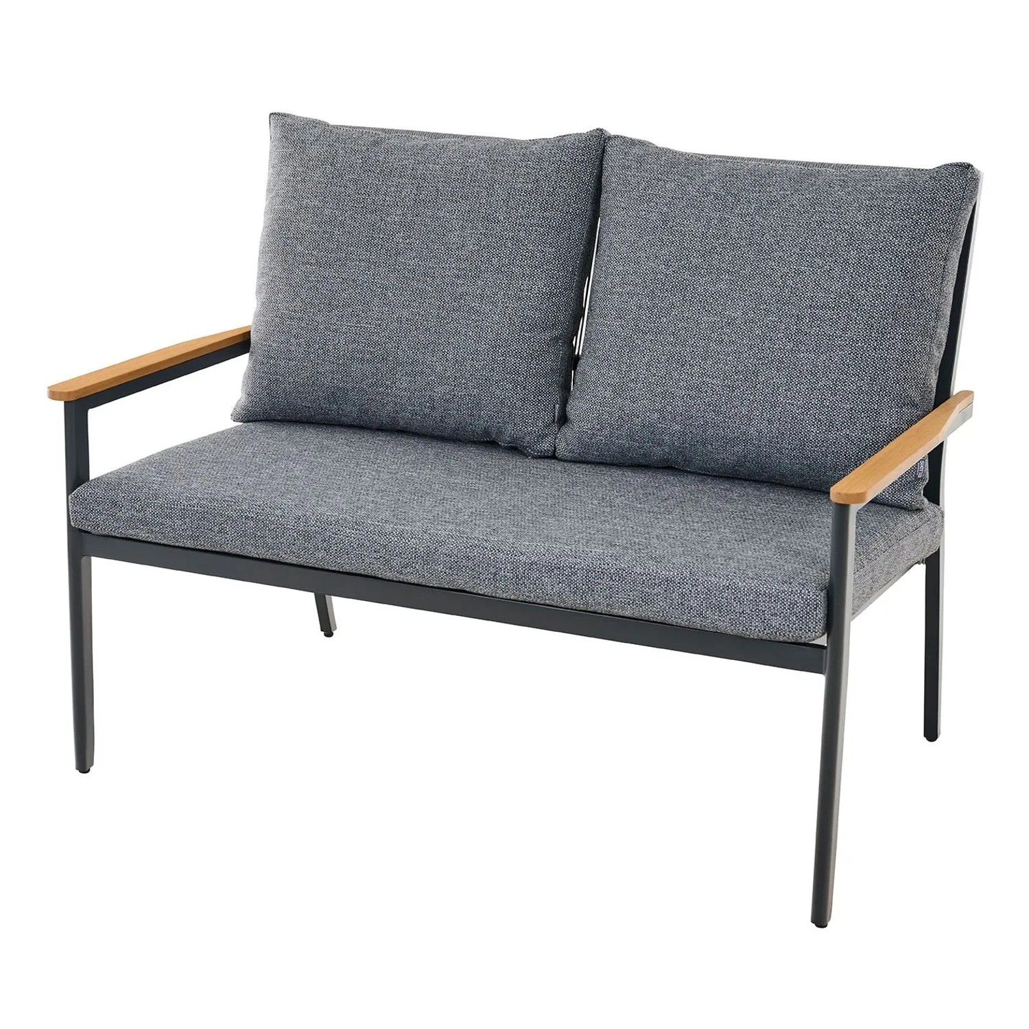 Siena Garden Comfort Plus Bank Liguria Anthrazitgrau Matt 3-teilig FSC®
